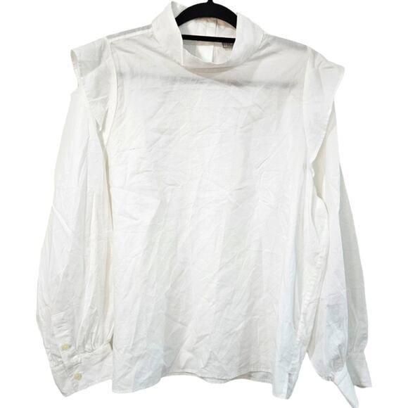 Everlane The Wing-Shoulder Mockneck Top NWT Size 14 - Picture 2 of 8